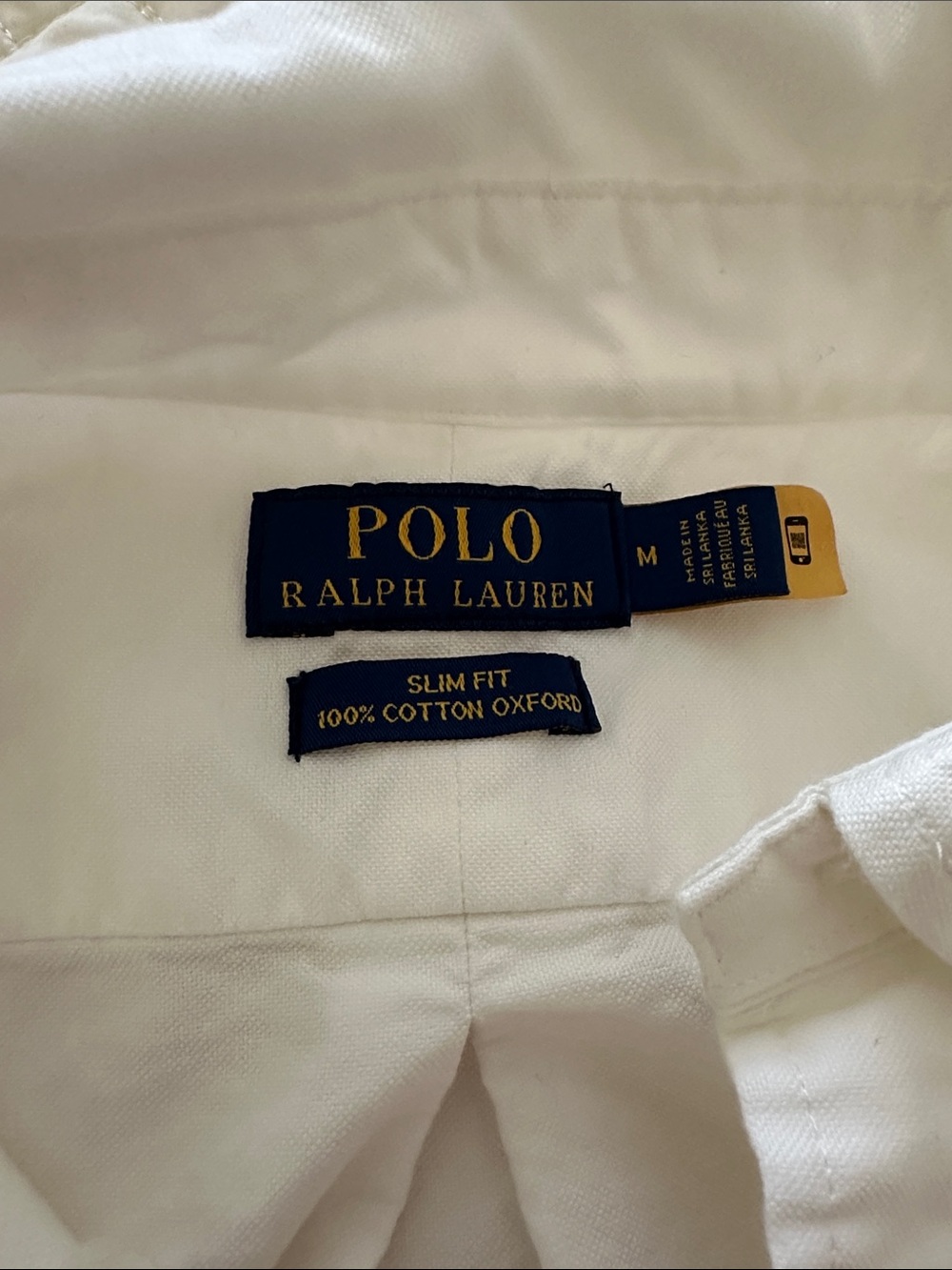 Polo by Ralph Lauren White Button-Down Oxford Shirt with Pony Logo - Picture 4 of 6
